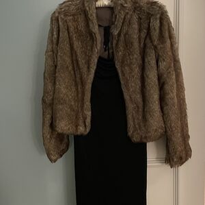 Faux fur coat